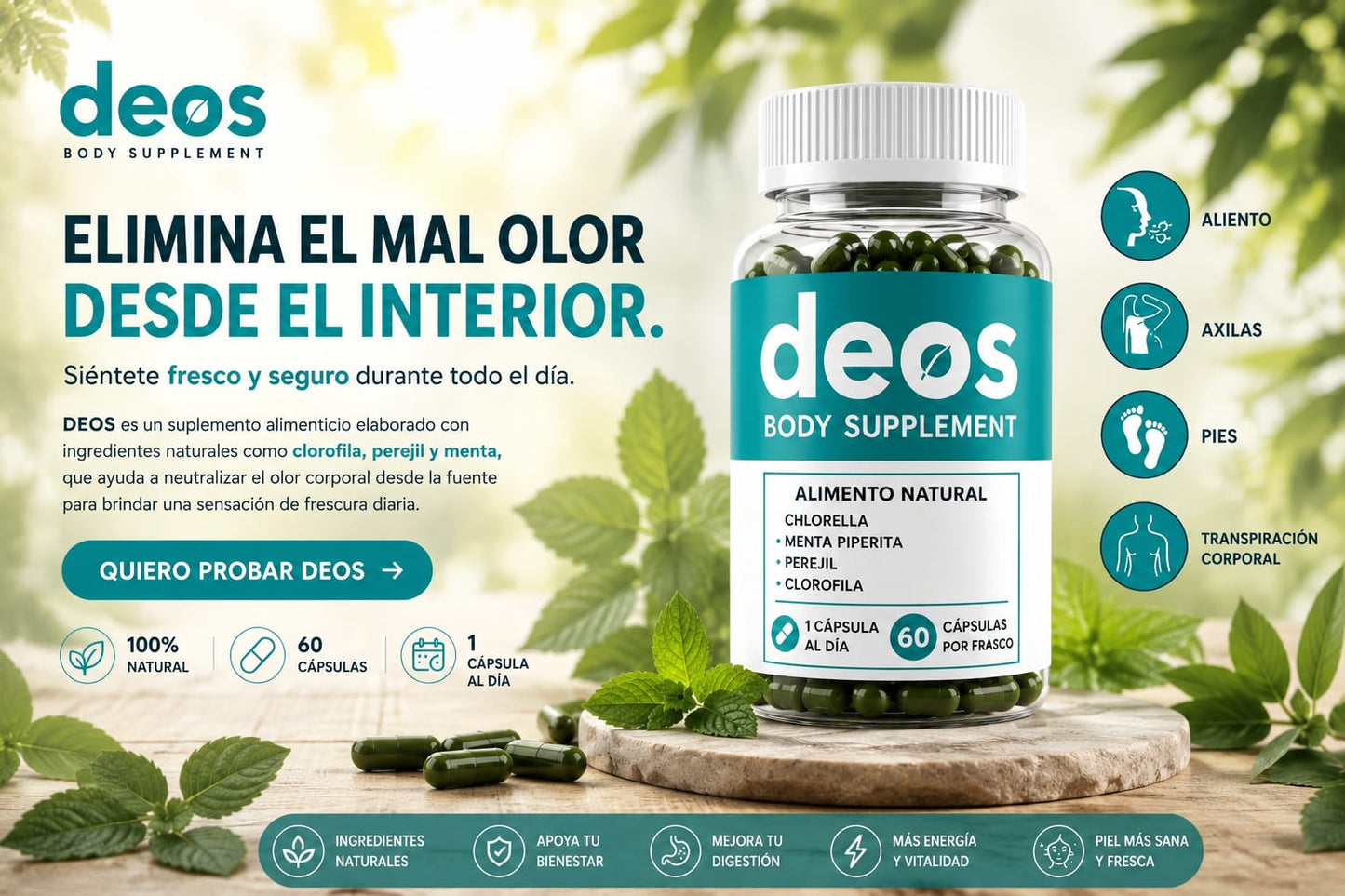deos                DESODORANTE NATURAL  60 cap