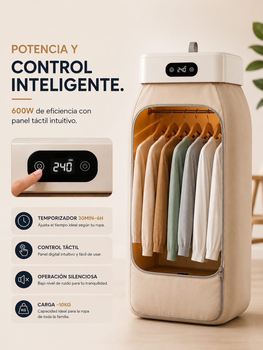 Secadora Ropa Portátil