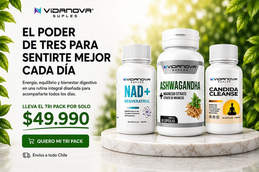TRIPACK NAD/ASHWAGANDHA/CANDIDA
